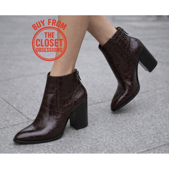 ZARA Heeled Ankle Boots NWT - Picture 1 of 16